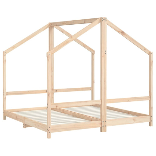 Berkfield Kids Bed Frame 2x(80x160) cm Solid Wood Pine 2