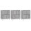 Berkfield Sideboards 3 pcs Grey Sonoma Engineered Wood 2