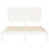 Berkfield Bed Frame without Mattress White Small Double Solid Wood Pine 6