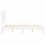 Berkfield Bed Frame without Mattress White Small Double Solid Wood Pine 7