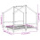 Berkfield Kids Bed Frame White 2x(80x160) cm Solid Wood Pine 10