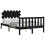 Berkfield Bed Frame without Mattress Black Double Solid Wood Pine 4
