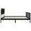 Berkfield Bed Frame without Mattress Black Double Solid Wood Pine 7