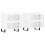 Berkfield Sideboards 2 pcs High Gloss White Engineered Wood 4