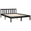 Berkfield Bed Frame without Mattress Black Double Solid Wood Pine 9