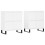 Berkfield Sideboards 2 pcs White Engineered Wood 2