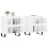 Berkfield Sideboards 2 pcs White Engineered Wood 3