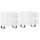 Berkfield Sideboards 2 pcs White Engineered Wood 4