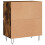 Berkfield Sideboards 3 pcs Smoked Oak Engineered Wood 8