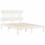 Berkfield Bed Frame without Mattress White 140x200 cm Solid Wood Pine 5