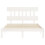 Berkfield Bed Frame without Mattress White 140x200 cm Solid Wood Pine 6