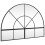 Berkfield Wall Mirror Black 100x70 cm Arch Iron 2