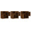 Berkfield Sideboards 3 pcs Smoked Oak Engineered Wood 4