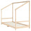 Berkfield Kids Bed Frame 2x(90x190) cm Solid Wood Pine 4