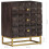 Berkfield Bed Cabinet Black 40x30x50 cm Solid Mango Wood 8