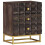 Berkfield Bed Cabinet Black 40x30x50 cm Solid Mango Wood 11