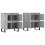Berkfield Sideboards 2 pcs Concrete Grey Engineered Wood 4