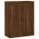 Berkfield Wall Mounted Cabinets 2 pcs Brown Oak Engineered Wood 5