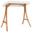 Berkfield Swing Bed with Canopy Solid Wood Spruce with Teak Finish 5