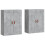 Berkfield Wall Mounted Cabinets 2 pcs Concrete Grey Engineered Wood 2