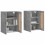 Berkfield Wall Mounted Cabinets 2 pcs Concrete Grey Engineered Wood 3