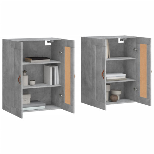 Berkfield Wall Mounted Cabinets 2 pcs Concrete Grey Engineered Wood 2