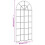 Berkfield Wall Mirror Black 60x130 cm Arch Iron 7
