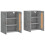 Berkfield Wall Mounted Cabinets 2 pcs Concrete Grey Engineered Wood 4