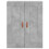 Berkfield Wall Mounted Cabinets 2 pcs Concrete Grey Engineered Wood 6