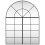Berkfield Wall Mirror Black 100x130 cm Arch Iron 3