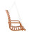 Berkfield Swing Bench with Canopy Solid Wood Spruce with Teak Finish 4