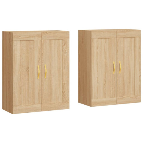 Berkfield Wall Mounted Cabinets 2 pcs Sonoma Oak Engineered Wood 1