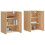 Berkfield Wall Mounted Cabinets 2 pcs Sonoma Oak Engineered Wood 3
