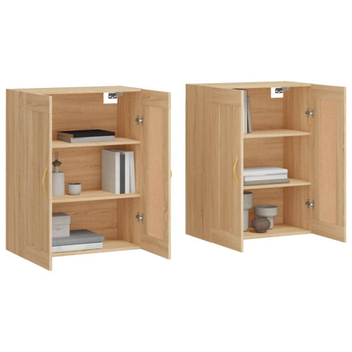 Berkfield Wall Mounted Cabinets 2 pcs Sonoma Oak Engineered Wood 2