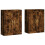 Berkfield Wall Mounted Cabinets 2 pcs Smoked Oak Engineered Wood 2