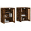 Berkfield Wall Mounted Cabinets 2 pcs Smoked Oak Engineered Wood 3