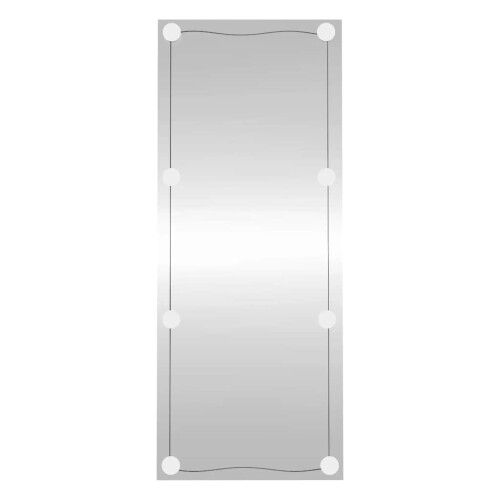 Berkfield Wall Mirror with LED Lights 40x100 cm Glass Rectangle 1