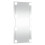 Berkfield Wall Mirror with LED Lights 30x60 cm Glass Rectangle 4