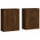 Berkfield Wall Mounted Cabinets 2 pcs Brown Oak Engineered Wood 2