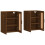 Berkfield Wall Mounted Cabinets 2 pcs Brown Oak Engineered Wood 4