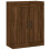 Berkfield Wall Mounted Cabinets 2 pcs Brown Oak Engineered Wood 5