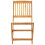 Berkfield 5 Piece Folding Garden Dining Set Solid Wood Acacia 6