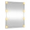 Berkfield Wall Mirror with LED Lights 50x60 cm Glass Rectangle 5
