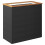 Berkfield Planter Black 80x40x80 cm Poly Rattan 2