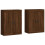 Berkfield Wall Mounted Cabinets 2 pcs Brown Oak Engineered Wood 2