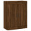 Berkfield Wall Mounted Cabinets 2 pcs Brown Oak Engineered Wood 5