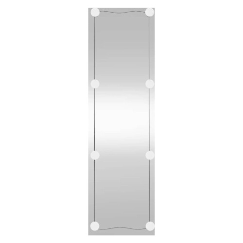 Berkfield Wall Mirror with LED Lights 30x100 cm Glass Rectangle 1