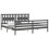 Berkfield Bed Frame without Mattress Grey 200x200 cm Solid Wood 4