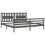Berkfield Bed Frame without Mattress Grey 200x200 cm Solid Wood 5
