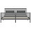 Berkfield Bed Frame without Mattress Grey 200x200 cm Solid Wood 6
